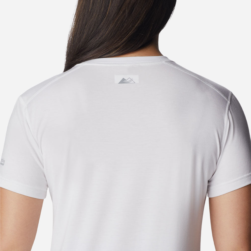 Áo Thun Ngắn Tay Nữ Columbia Endless Trail™ Running Tech - Trắng - Supersports Vietnam