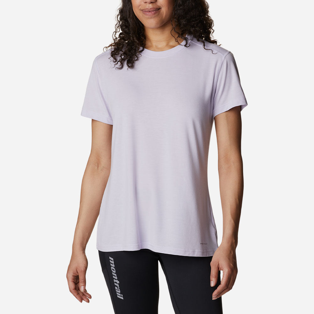 Áo Thun Ngắn Tay Nữ Columbia Endless Trail™ Running Tech - Xám - Supersports Vietnam