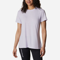 Áo Thun Ngắn Tay Nữ Columbia Endless Trail™ Running Tech - Xám - Supersports Vietnam
