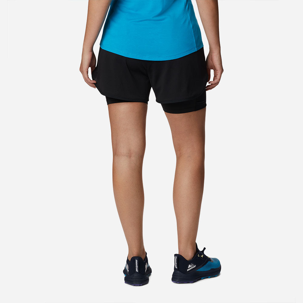 Quần Ngắn Nữ Columbia Endless Trail™ 2N1 - Đen - Supersports Vietnam
