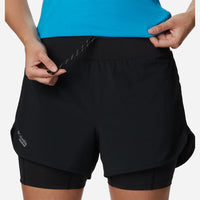 Quần Ngắn Nữ Columbia Endless Trail™ 2N1 - Đen - Supersports Vietnam