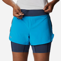 Quần Ngắn Nữ Columbia Endless Trail™ 2N1 - Xanh Dương - Supersports Vietnam