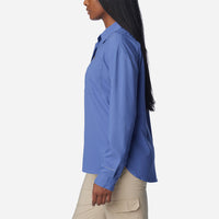 Áo Sơ Mi Tay Dài Nữ Columbia Silver Ridge Utility™ Longsleeve - Xanh Dương - Supersports Vietnam
