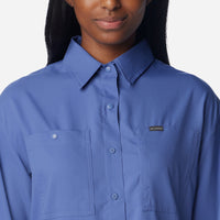 Áo Sơ Mi Tay Dài Nữ Columbia Silver Ridge Utility™ Longsleeve - Xanh Dương - Supersports Vietnam