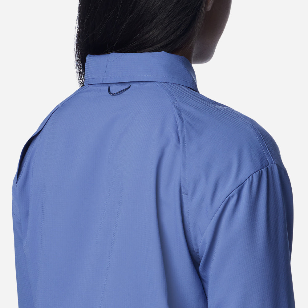 Áo Sơ Mi Tay Dài Nữ Columbia Silver Ridge Utility™ Longsleeve - Xanh Dương - Supersports Vietnam