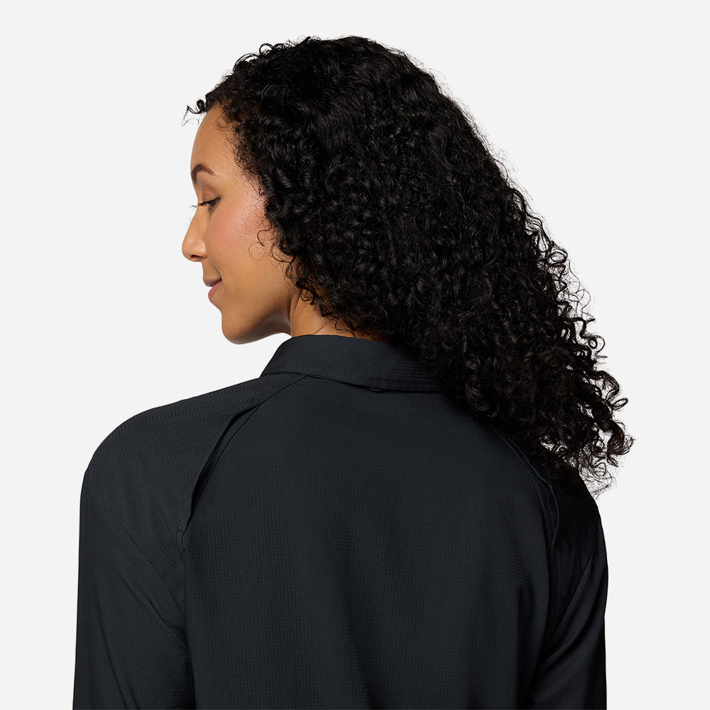 Áo Sơ Mi Dài Tay Nữ Columbia Silver Ridge Utility™ Long Sleeve - Đen - Supersports Vietnam