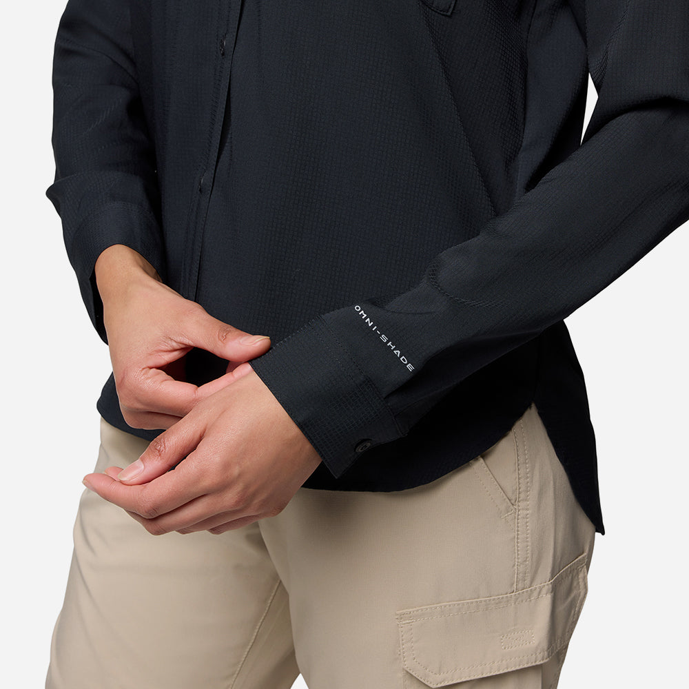 Áo Sơ Mi Dài Tay Nữ Columbia Silver Ridge Utility™ Long Sleeve - Đen - Supersports Vietnam