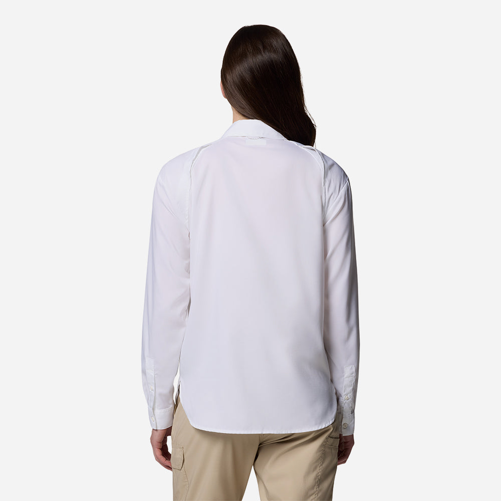 Áo Sơ Mi Dài Tay Nữ Columbia Silver Ridge Utility™ Long Sleeve - Trắng - Supersports Vietnam