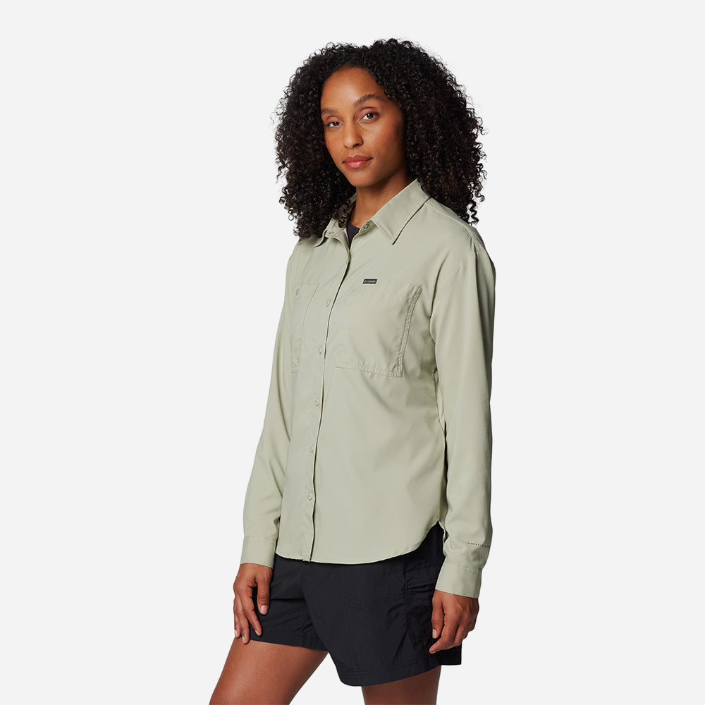 Áo Sơ Mi Dài Tay Nữ Columbia Silver Ridge Utility™ Long Sleeve - Xanh Mint - Supersports Vietnam