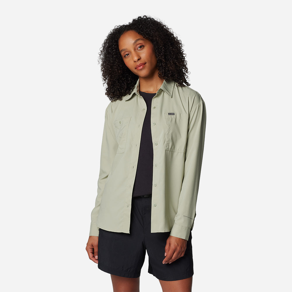 Áo Sơ Mi Dài Tay Nữ Columbia Silver Ridge Utility™ Long Sleeve - Xanh Mint - Supersports Vietnam