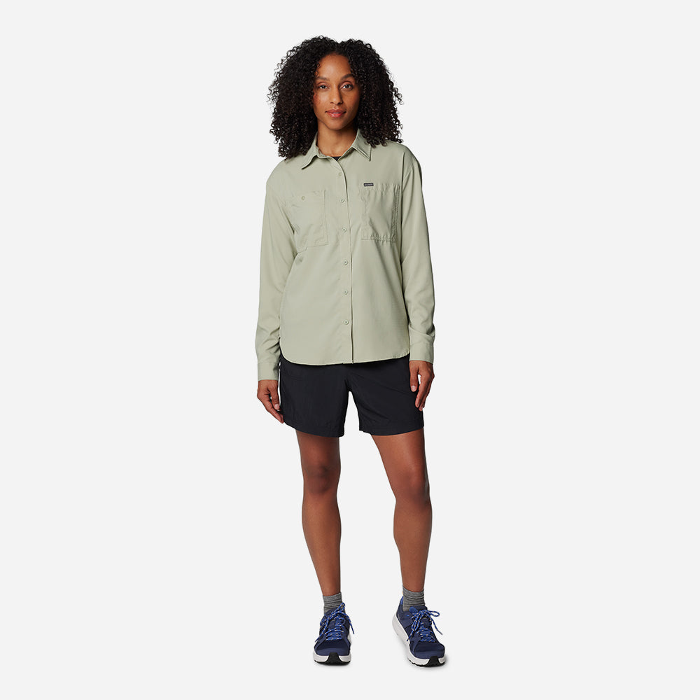 Áo Sơ Mi Dài Tay Nữ Columbia Silver Ridge Utility™ Long Sleeve - Xanh Mint - Supersports Vietnam
