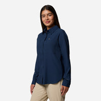 Áo Sơ Mi Dài Tay Nữ Columbia Silver Ridge Utility™ Long Sleeve - Xanh Navy - Supersports Vietnam