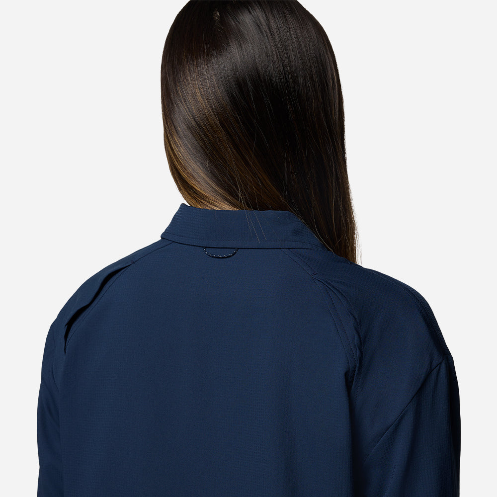 Áo Sơ Mi Dài Tay Nữ Columbia Silver Ridge Utility™ Long Sleeve - Xanh Navy - Supersports Vietnam