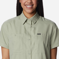 Áo Sơ Mi Tay Ngắn Nữ Columbia Silver Ridge Utility™ Short Sleeve - Xanh Lá - Supersports Vietnam