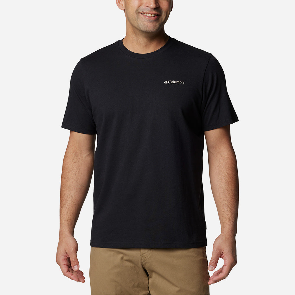 Áo Thun Nam Columbia Explorers Canyon™ Back Short Sleeve - Đen - Supersports Vietnam