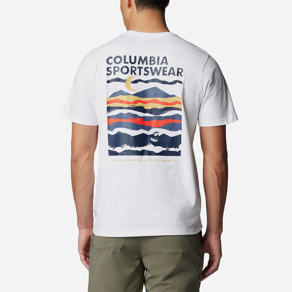 Áo Thun Nam Columbia Explorers Canyon™ Back Short Sleeve - Trắng - Supersports Vietnam