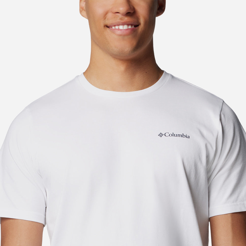 Áo Thun Nam Columbia Explorers Canyon™ Back Short Sleeve - Trắng - Supersports Vietnam