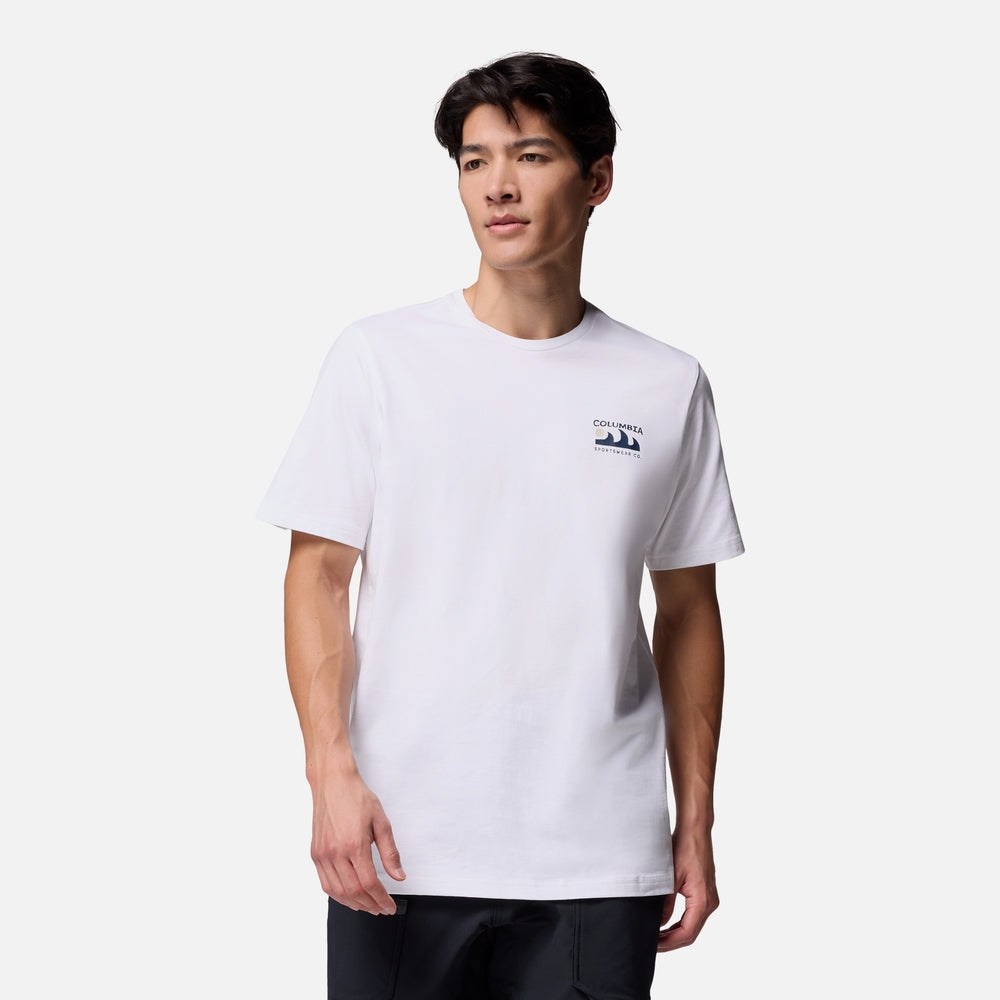 Áo Thun Tay Ngắn Nam Columbia Explorers Canyon™ Back - Trắng - Supersports Vietnam