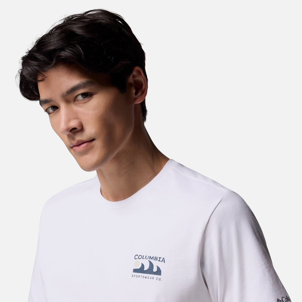 Áo Thun Tay Ngắn Nam Columbia Explorers Canyon™ Back - Trắng - Supersports Vietnam