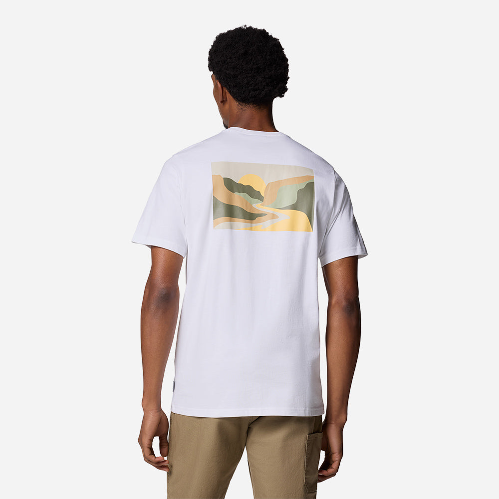 Áo Thun Tay Ngắn Nam Columbia Explorers Canyon™ Back Short Sleeve - Trắng - Supersports Vietnam