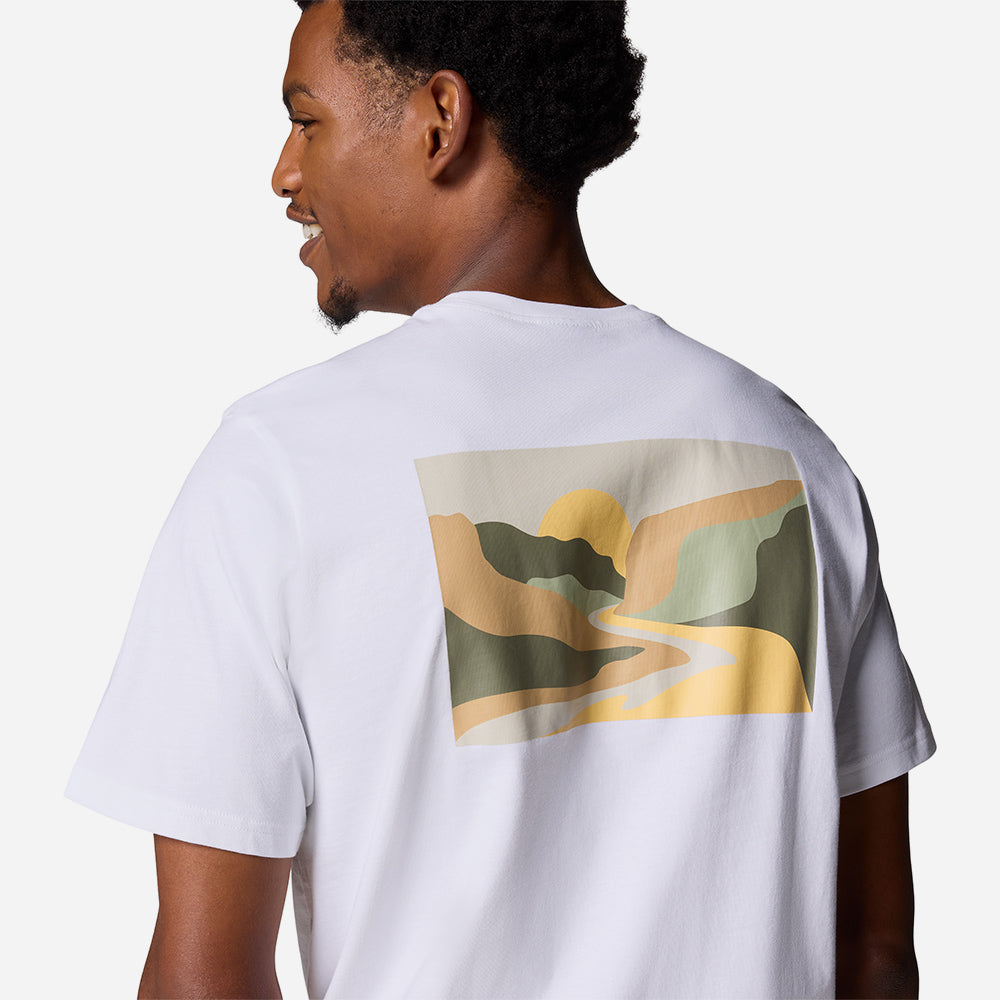 Áo Thun Tay Ngắn Nam Columbia Explorers Canyon™ Back Short Sleeve - Trắng - Supersports Vietnam