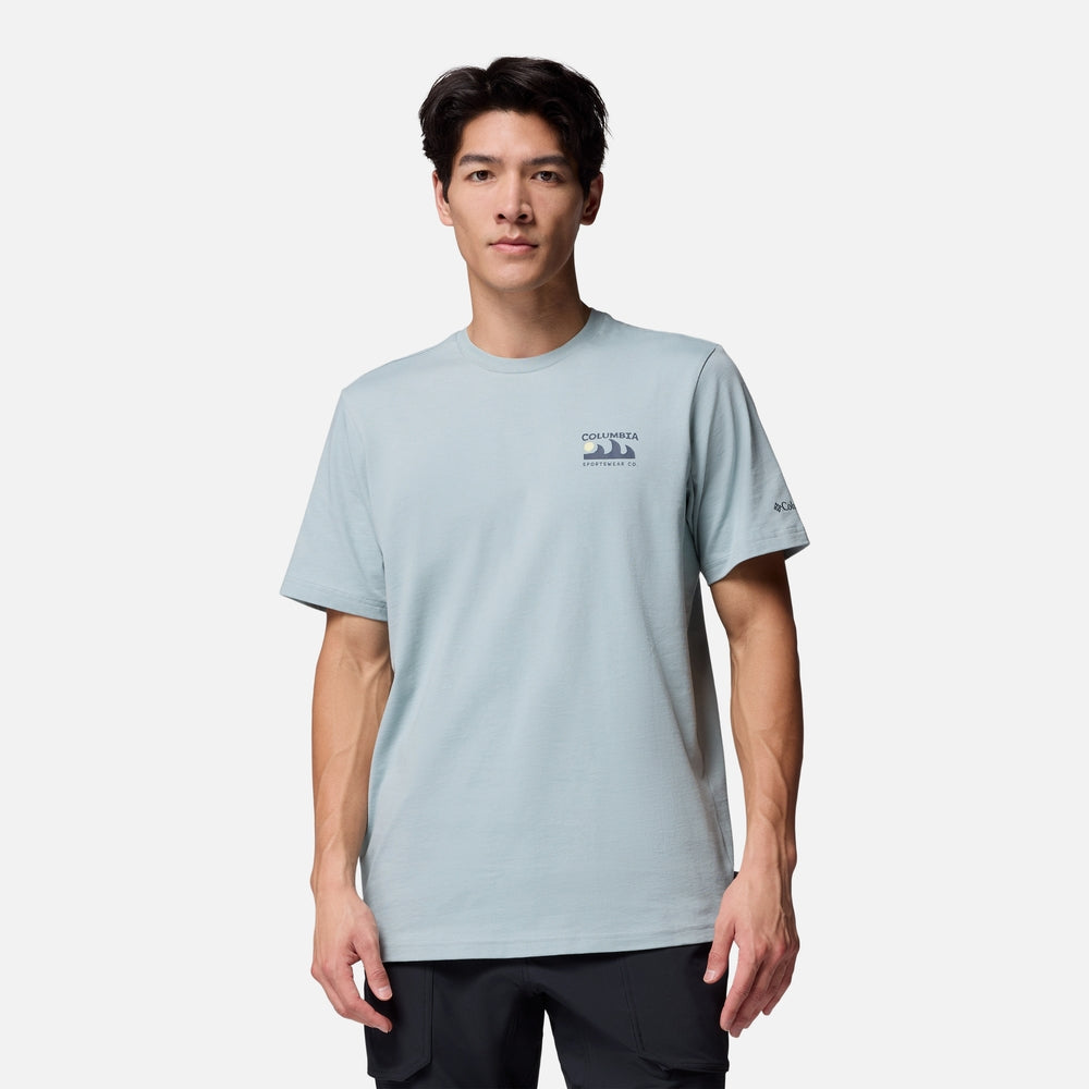 Áo Thun Tay Ngắn Nam Columbia Explorers Canyon™ Back - Xanh Dương - Supersports Vietnam