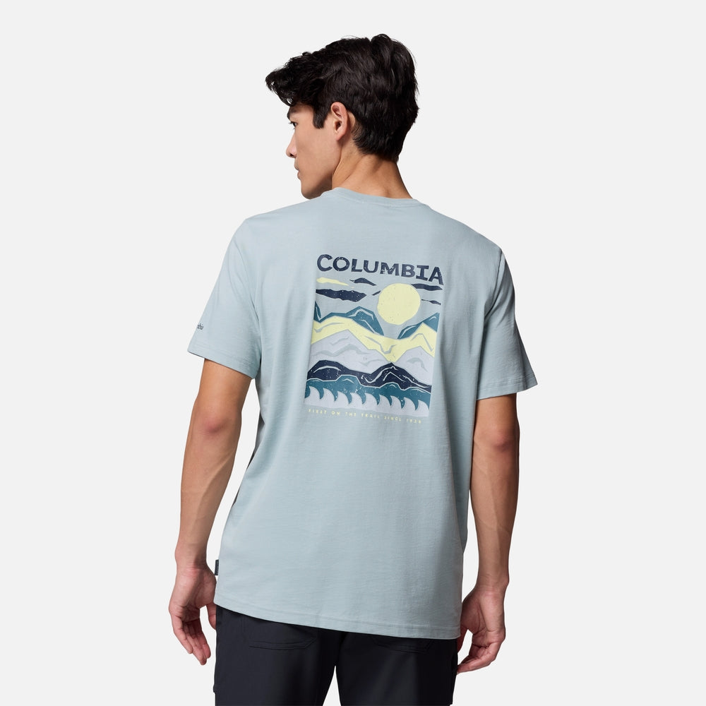 Áo Thun Tay Ngắn Nam Columbia Explorers Canyon™ Back - Xanh Dương - Supersports Vietnam