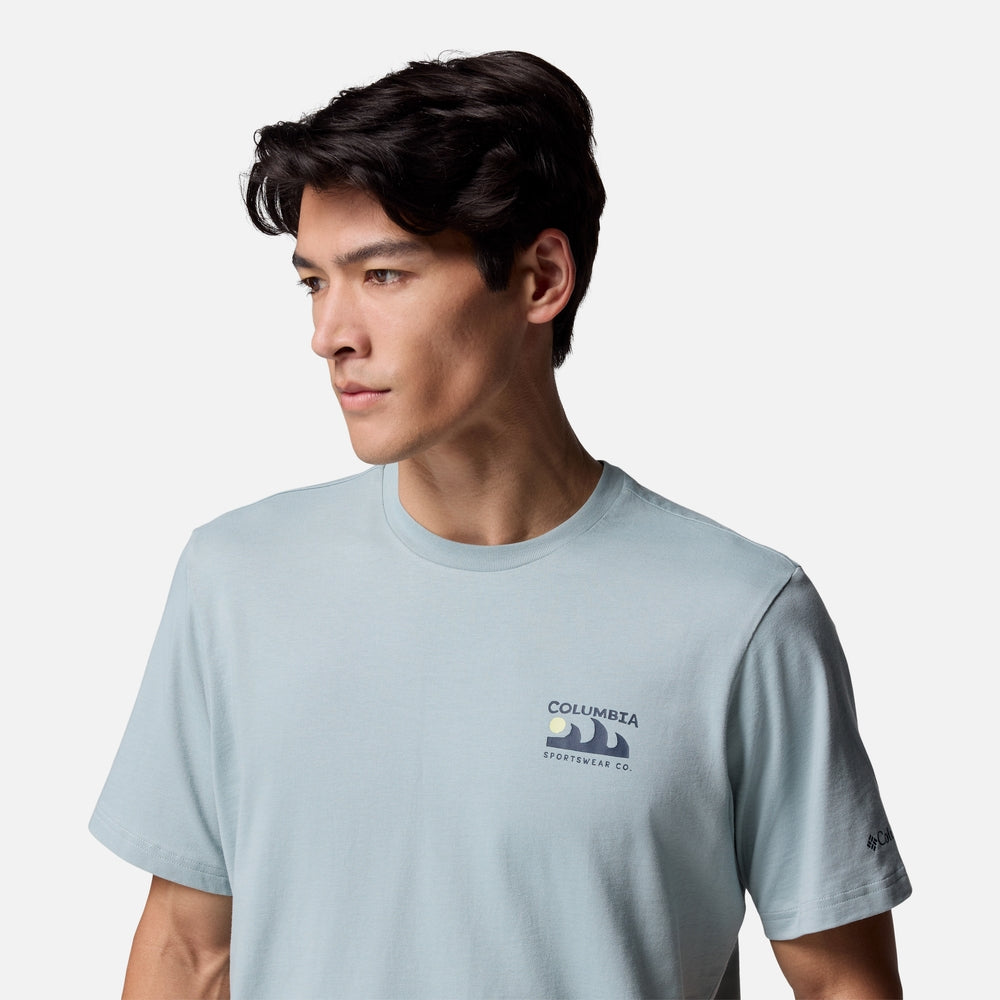 Áo Thun Tay Ngắn Nam Columbia Explorers Canyon™ Back - Xanh Dương - Supersports Vietnam