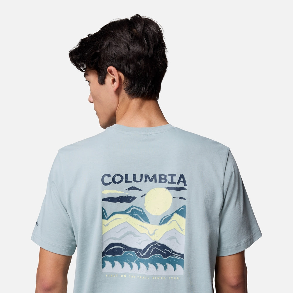 Áo Thun Tay Ngắn Nam Columbia Explorers Canyon™ Back - Xanh Dương - Supersports Vietnam