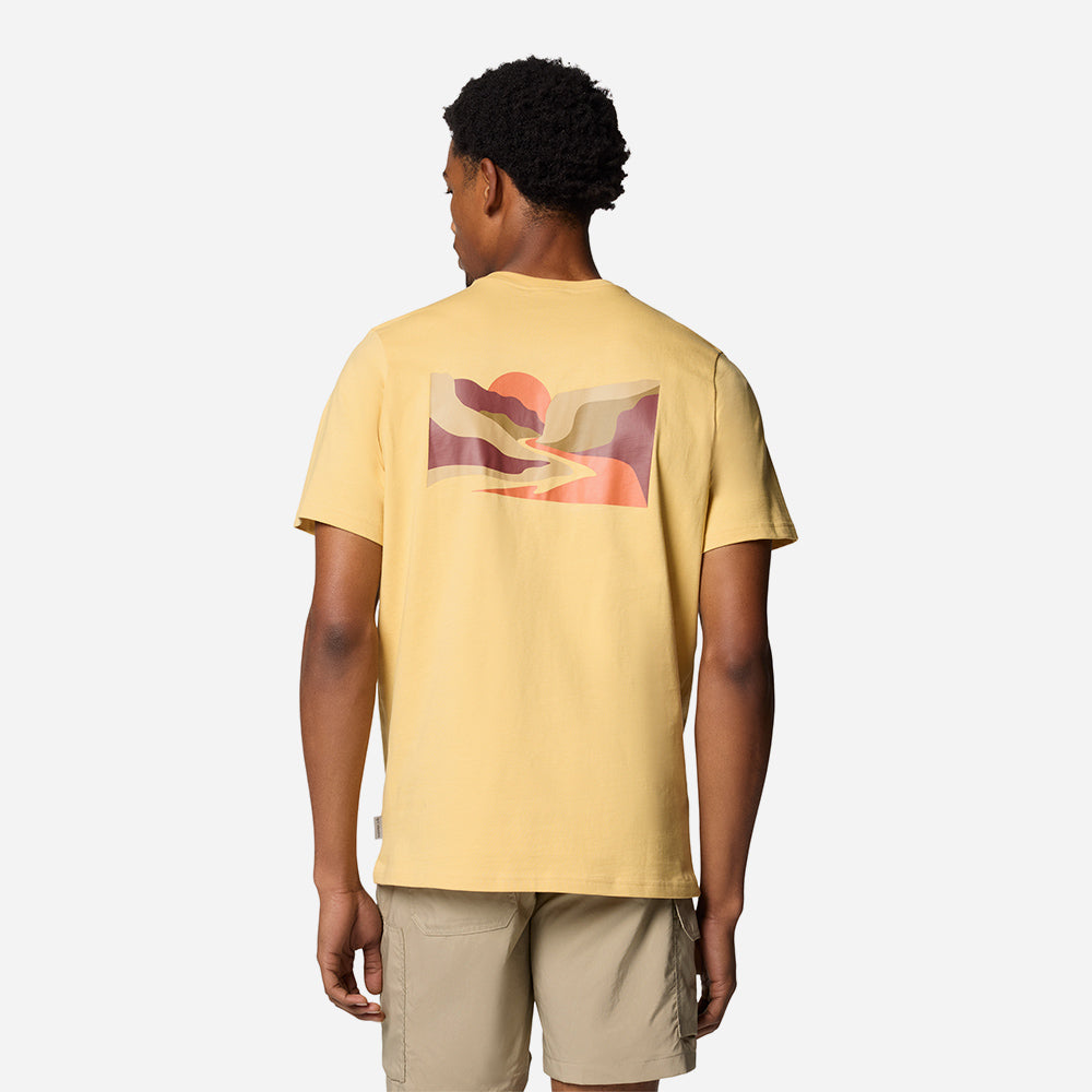 Áo Thun Tay Ngắn Nam Columbia Explorers Canyon™ Back Short Sleeve - Vàng - Supersports Vietnam