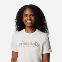Áo Thun Tay Ngắn Nữ Columbia Boundleshort Sleeve Beauty™ Logo Short Sleeve - Trắng - Supersports Vietnam