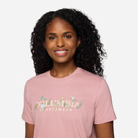 Áo Thun Tay Ngắn Nữ Columbia Boundleshort Sleeve Beauty™ Logo Short Sleeve - Hồng - Supersports Vietnam