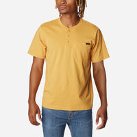 Áo Thun Tay Ngắn Nam Columbia Landroamer™ Short Sleeve Henley - Vàng - Supersports Vietnam