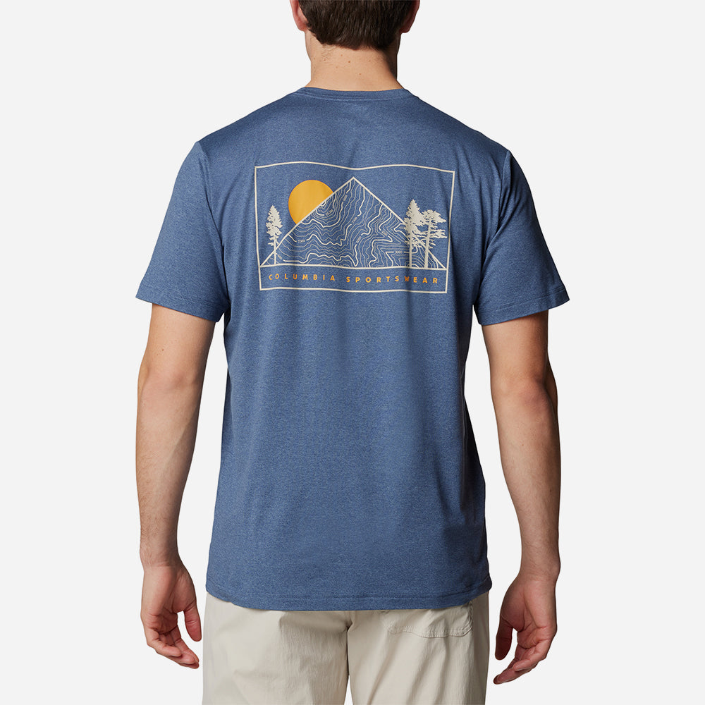 Áo Thun Tay Ngắn Nam Columbia Kwick Hike™ Back Graphic - Xanh Dương - Supersports Vietnam