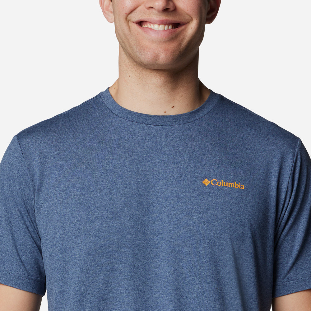 Áo Thun Tay Ngắn Nam Columbia Kwick Hike™ Back Graphic - Xanh Dương - Supersports Vietnam