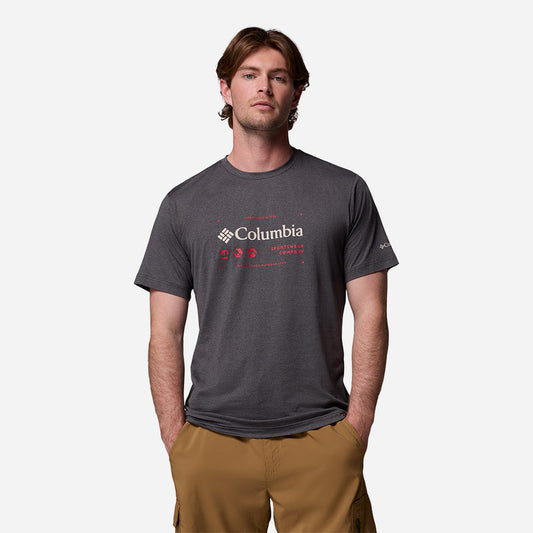 Áo Thun Nam Columbia Kwick Hike™ Graphic Short Sleeve - Xám - Supersports Vietnam