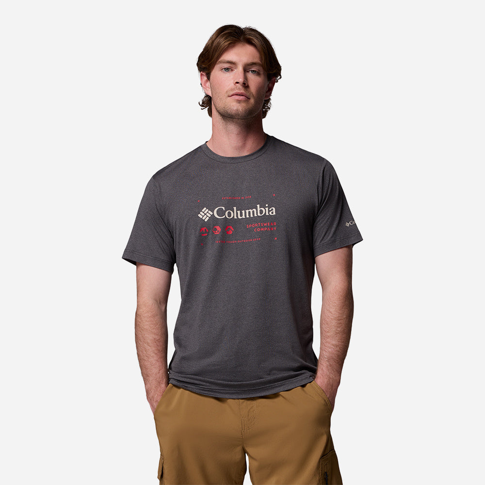 Áo Thun Nam Columbia Kwick Hike™ Graphic Short Sleeve - Xám - Supersports Vietnam