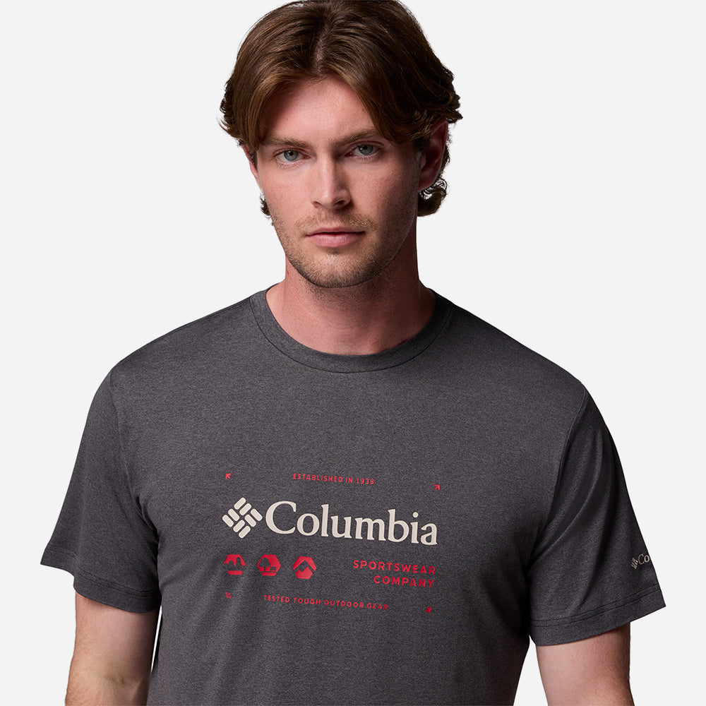 Áo Thun Nam Columbia Kwick Hike™ Graphic Short Sleeve - Xám - Supersports Vietnam