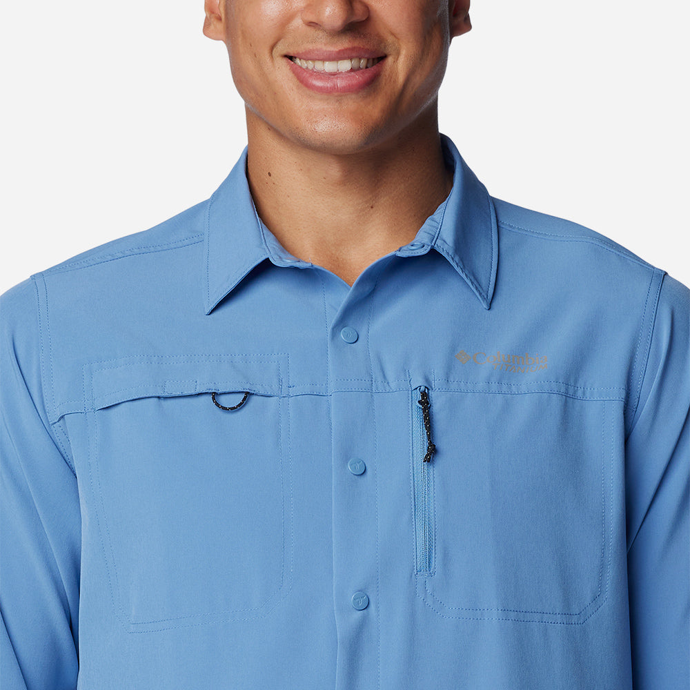 Áo Sơ Mi Dài Tay Nam Columbia Summit Valley™ Woven Long Sleeve - Xanh Dương - Supersports Vietnam
