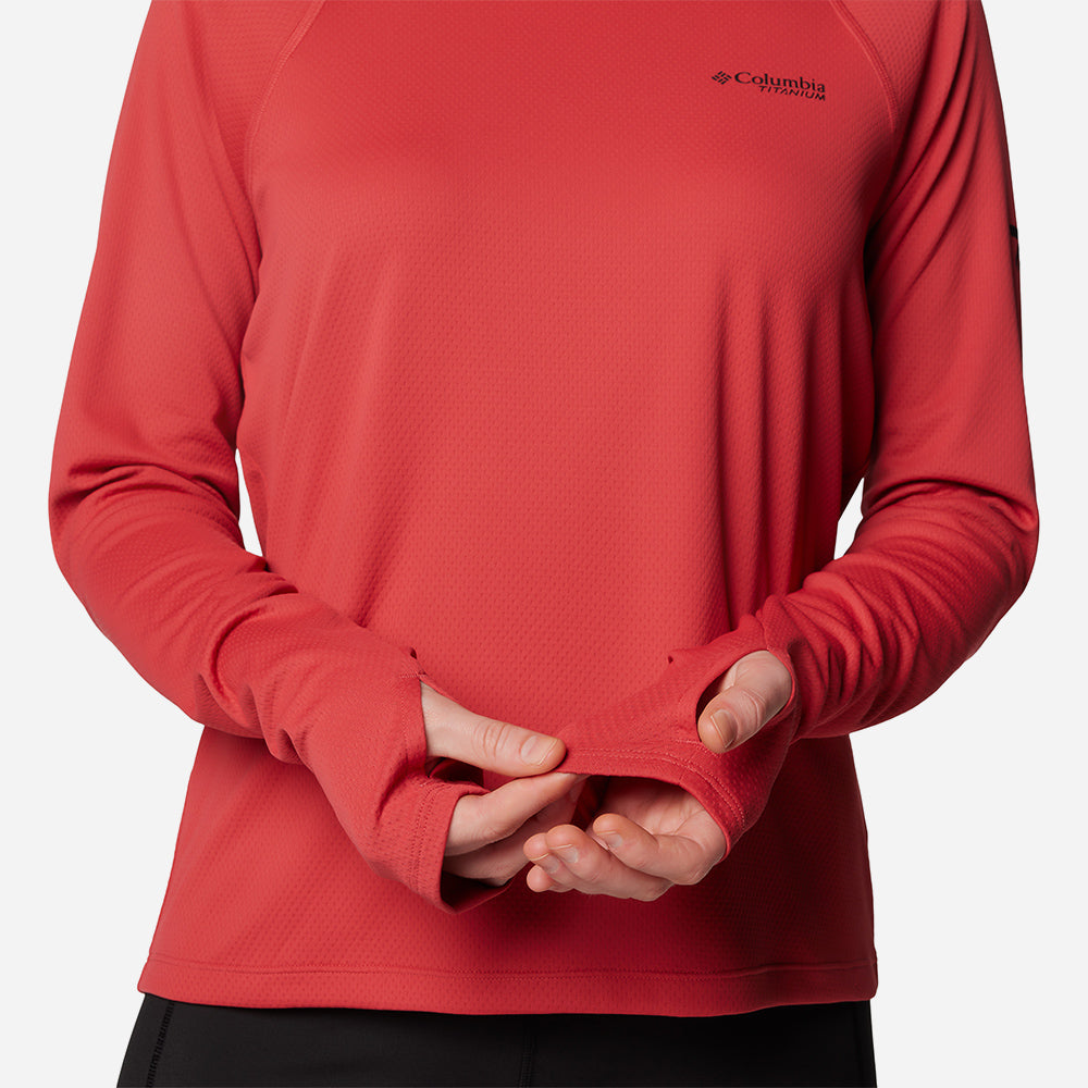 Áo Tay Dài Nữ Columbia Summit Valley™ -  Đỏ - Supersports Vietnam