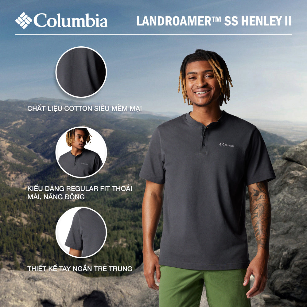 Áo Thun Nam Columbia Landroamer™ Ss Henley Ii - Xám