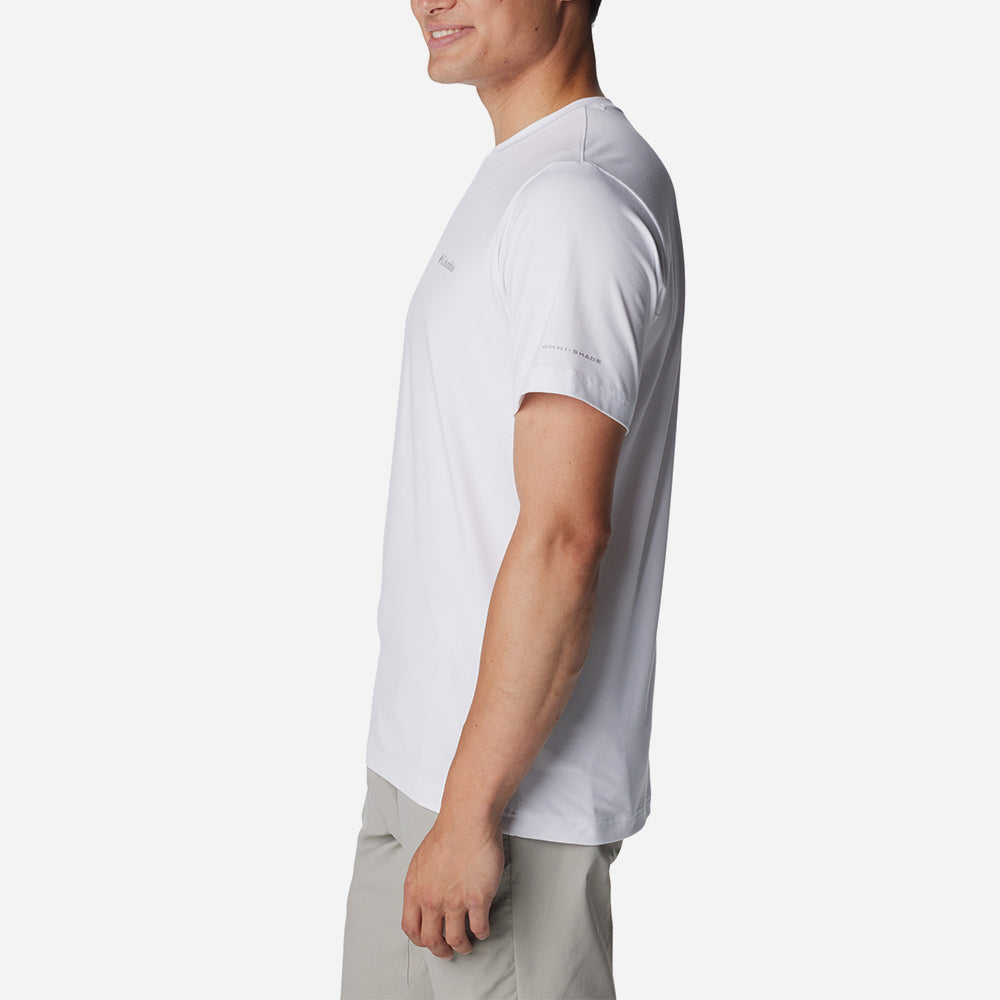 Áo Thun Tay Ngắn Nam Columbia Tech Trail™ Neck II - Trắng - Supersports Vietnam