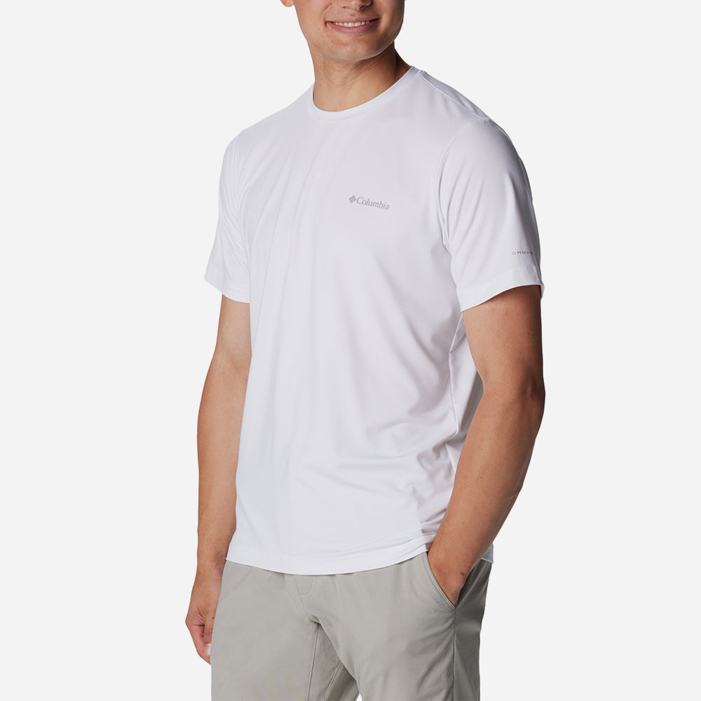 Áo Thun Tay Ngắn Nam Columbia Tech Trail™ Neck II - Trắng - Supersports Vietnam