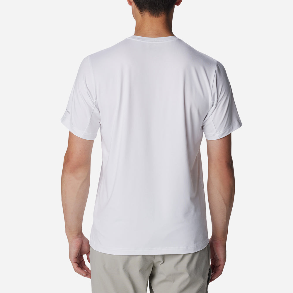 Áo Thun Tay Ngắn Nam Columbia Tech Trail™ Neck II - Trắng - Supersports Vietnam