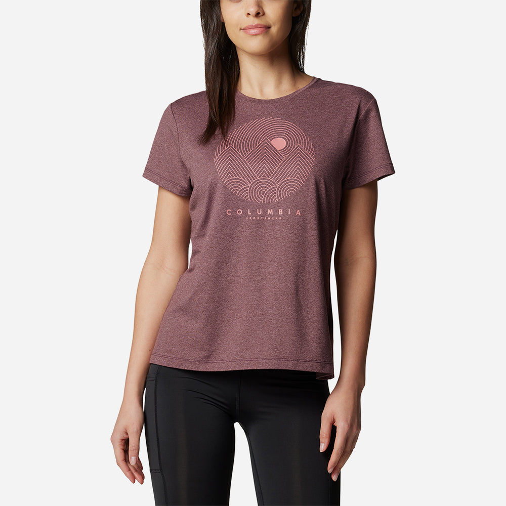 Áo Thun Tay Ngắn Nữ Columbia Sloan Ridge™ Graphic - Tím - Supersports Vietnam