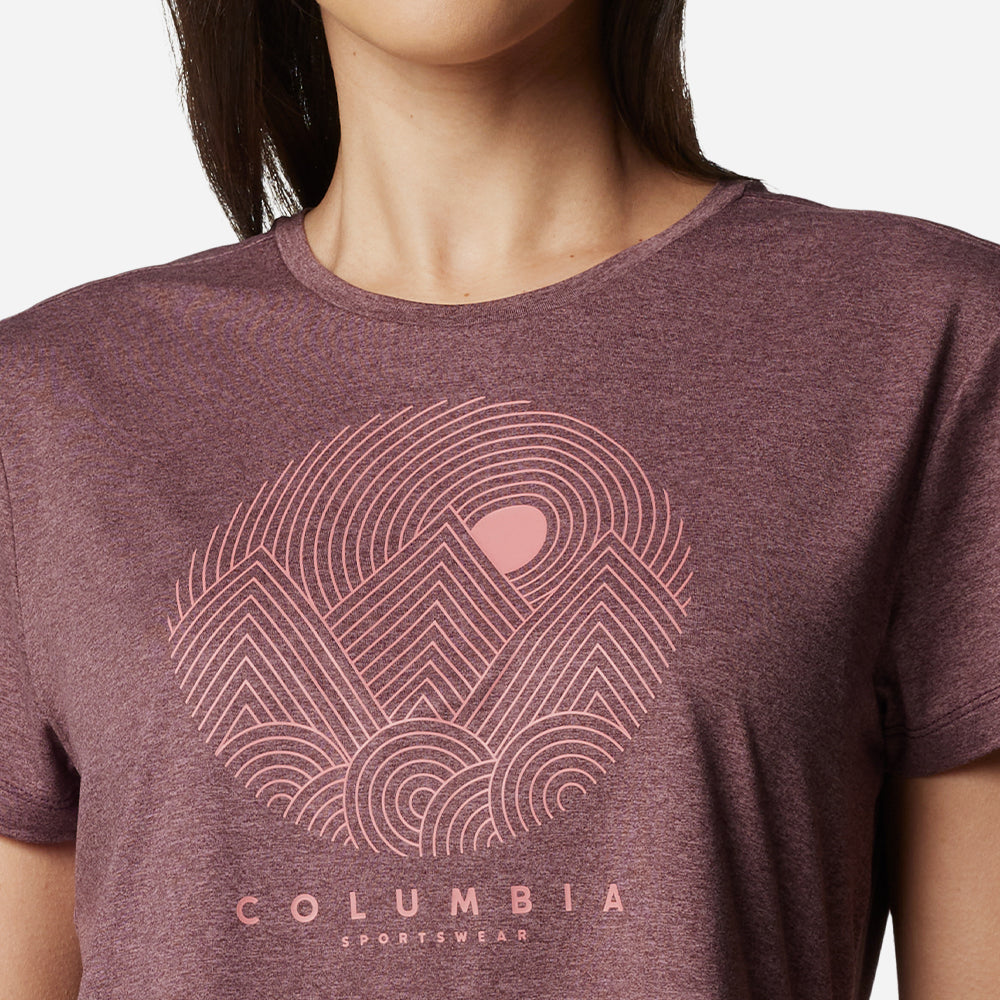 Áo Thun Tay Ngắn Nữ Columbia Sloan Ridge™ Graphic - Tím - Supersports Vietnam