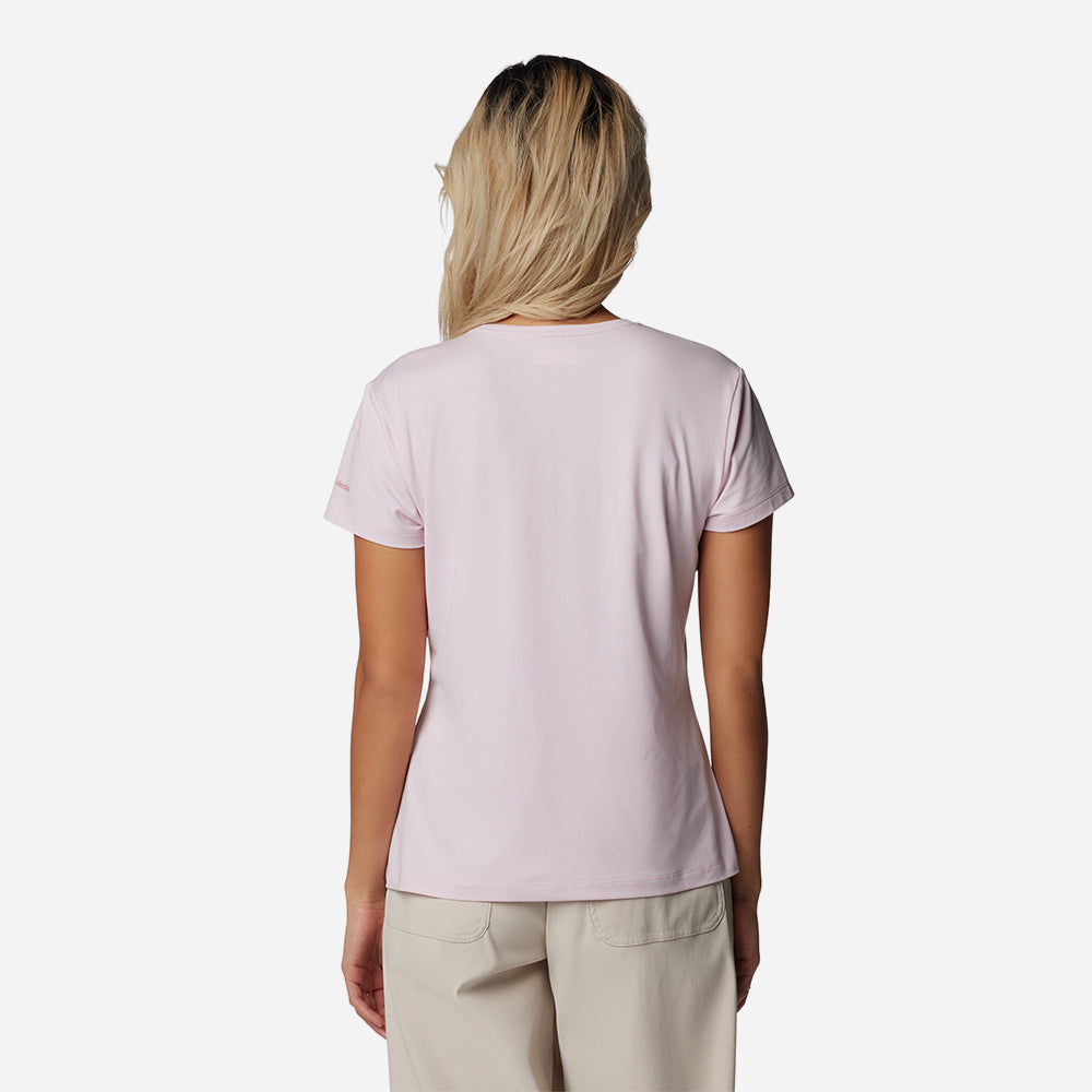 Áo Thun Tay Ngắn Nữ Columbia Sloan Ridge™ Graphic - Hồng - Supersports Vietnam