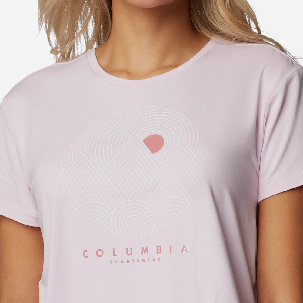 Áo Thun Tay Ngắn Nữ Columbia Sloan Ridge™ Graphic - Hồng - Supersports Vietnam