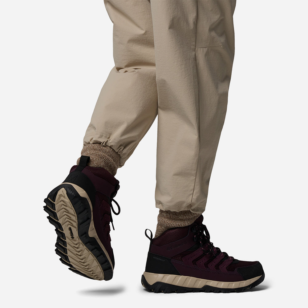 Giày Chạy Trail Nữ Columbia Strata Trail™ Mid Waterproof - Đỏ - Supersports Vietnam