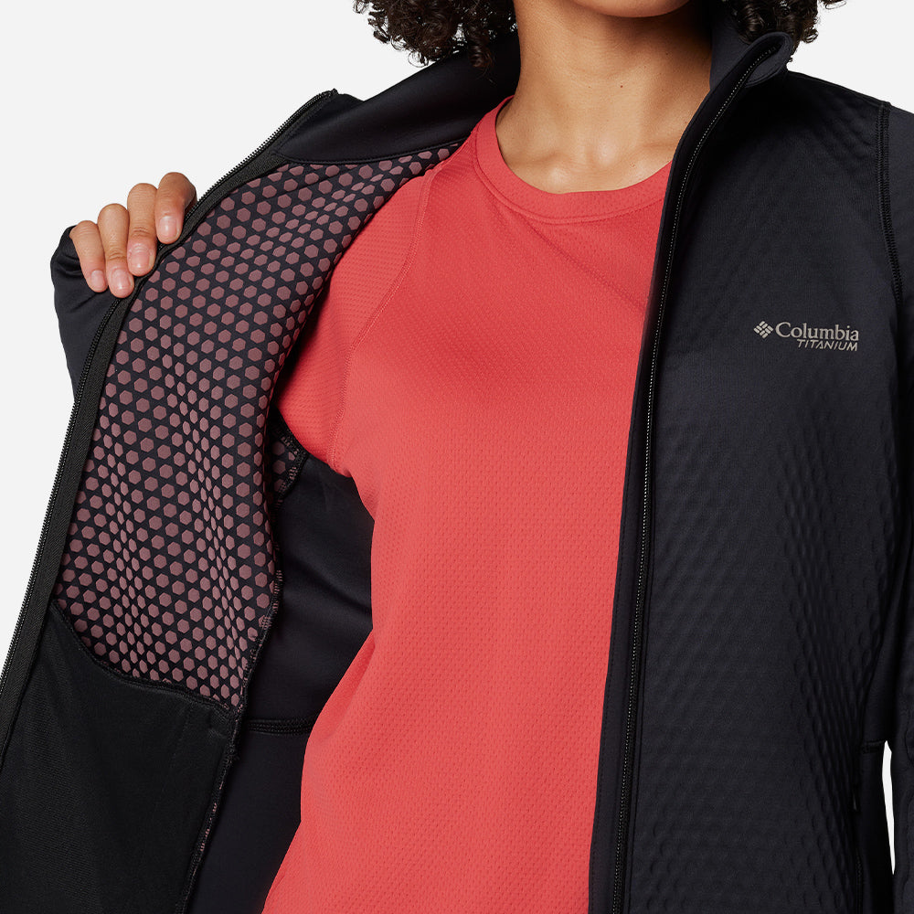 Áo Khoác Nữ Columbia Triple Canyon™ Grid Fleece Fz - Đen - Supersports Vietnam